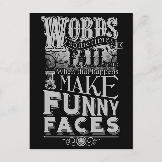 Gör Grimaser Vykort (Framsida)