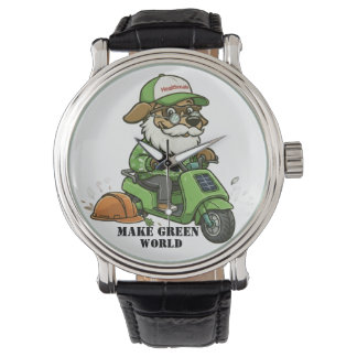 Gör grön värld armbandsur