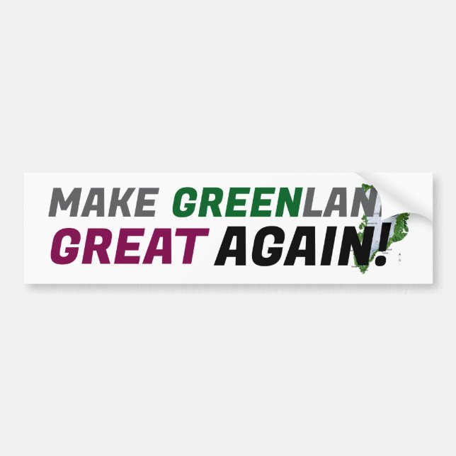 Gör Grönland Underbart igen! (MGGA) Bildekal (Framsidan)
