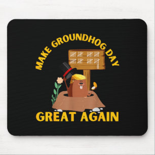 Gör Groundhog Day Great Again Rolig Ground Hog Da Musmatta