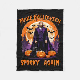 Gör Halloween läskigt igen Roligt Trump Halloween  Fleecefilt