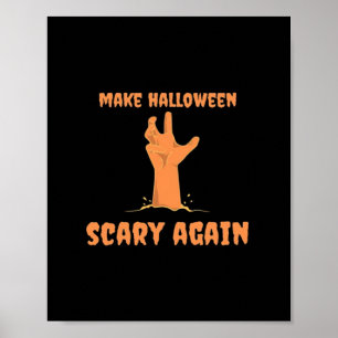 Gör Halloween-scenen igen Zombie Classic Trumpkin Poster