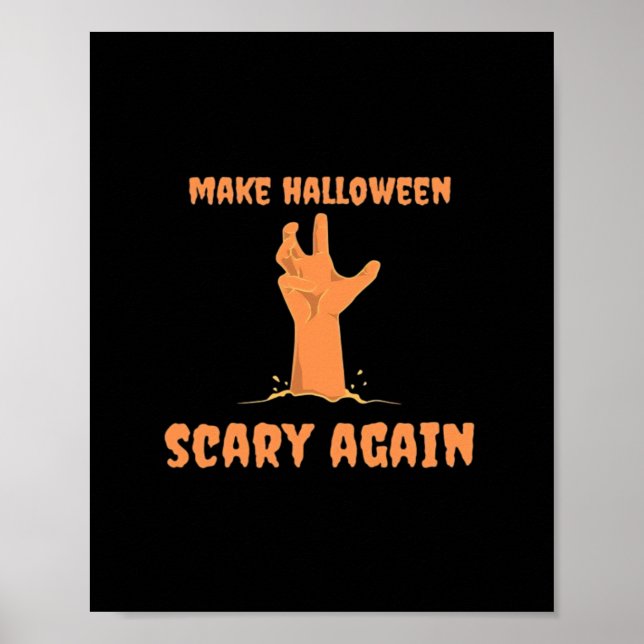 Gör Halloween-scenen igen Zombie Classic Trumpkin Poster (Framsidan)