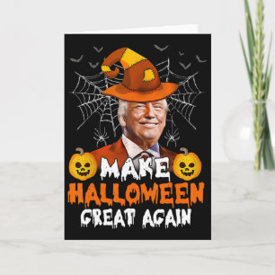 Gör Halloween Stort Igen Rolig Trump Jack O Lant Kort