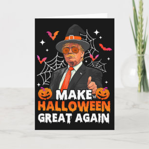 Gör Halloween Stort Igen Roligt Trump Kuslig Sjö Kort