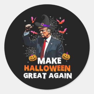 Gör Halloween Underbar igen, roligt och snyggt. Runt Klistermärke