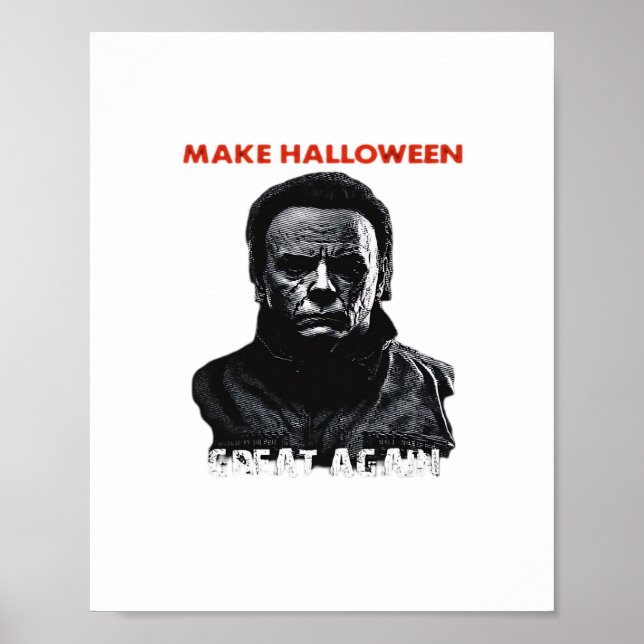 Gör Halloween Underbar igen - Skary Horror Hallowe Poster (Framsidan)