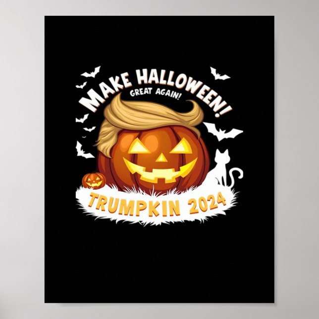 Gör Halloween Underbar igen Trumpkin Poster (Framsidan)
