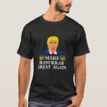 Gör Hanukkah Underbar igen, roligt Chanukah Trump  T Shirt<br><div class="desc">Gör Hanukkah Underbar igen,  roligt Chanukah Trump Menorah Gift T Shirt</div>