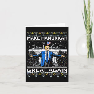 Gör Hanukkah Underbar igen, roligt Trump Ugly Chan Kort