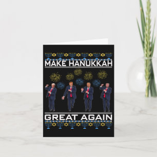 Gör Hanukkah Underbar igen, roligt Trump Ugly Chan Kort