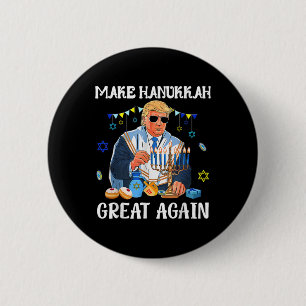 Gör Hanukkah Underbar igen till jude Ugly Chanukah Knapp