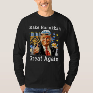 Gör Hanukkah Underbar igen Trump Chanukah T Shirt