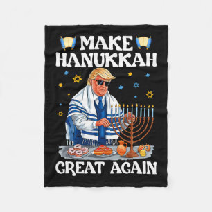 Gör Hanukkah Underbar igen Trump Jewish Ugly Chanu Fleecefilt