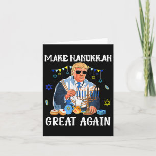 Gör Hanukkah Underbar igen Trumpy Jewish Ugly Kort