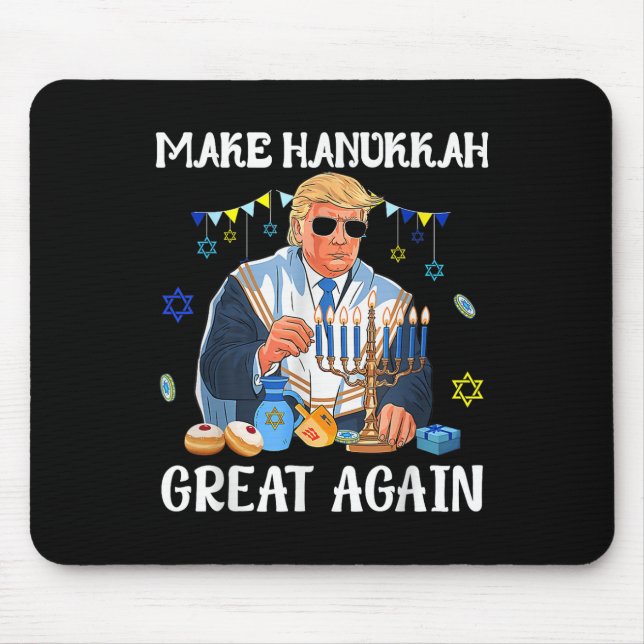 Gör Hanukkah Underbar igen Trumpy Jewish Ugly Musmatta (Framsidan)
