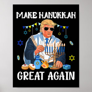 Gör Hanukkah Underbar igen Trumpy Jewish Ugly Poster