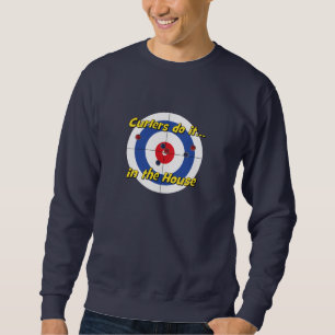 "Gör hårrullear det T-tröja i för huset" - (bl Sweatshirt
