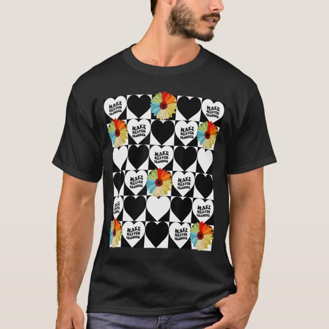 Gör Heaven Crowed Daisy Flower Bible Verse Chri T Shirt (Framsida)