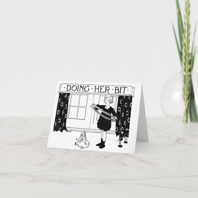 Gör hennes bit tack kort (Framsida)