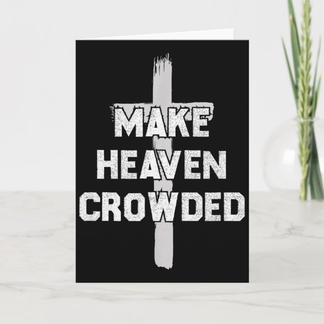 Gör himlen trång av män och kvinnor Jesus Bibeln K Kort (Framsida)