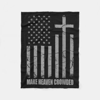 Gör himlen trång USA Amerikansk flagga Patriotisk Fleecefilt