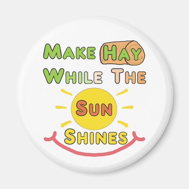 Gör hö medan Sol shines Magnet (Framsidan)