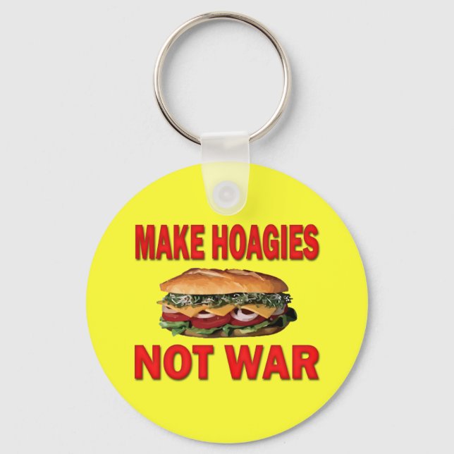 GÖR HOAGIES NOT KRIG NYCKELRING (Framsida)