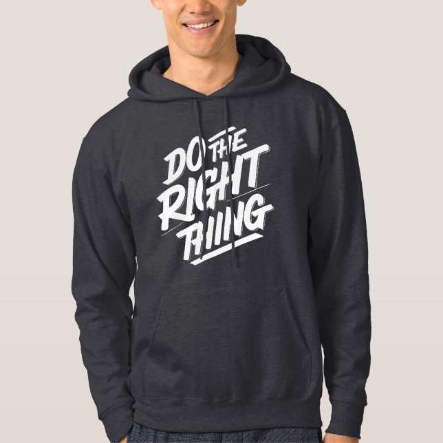 Gör högerna sak 1 hoodie (Framsida)