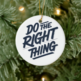 Gör högerna sak 1 julgransprydnad keramik