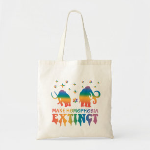 Gör homofobi Utdödat - Rainbow Elephant LGBTQ Tygkasse