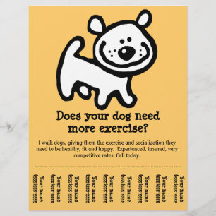 GÖR! Hund Walking Promotstear-lakan flyer_Y Reklamblad