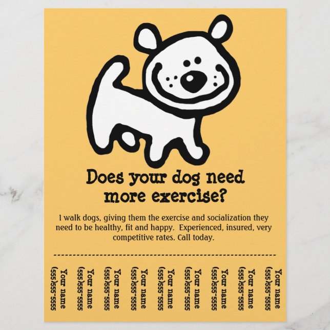 GÖR! Hund Walking Promotstear-lakan flyer_Y Reklamblad (Framsidan)