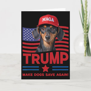 Gör Hundar Rädda Igen Roligt Trump 2024 Valp Mega Kort