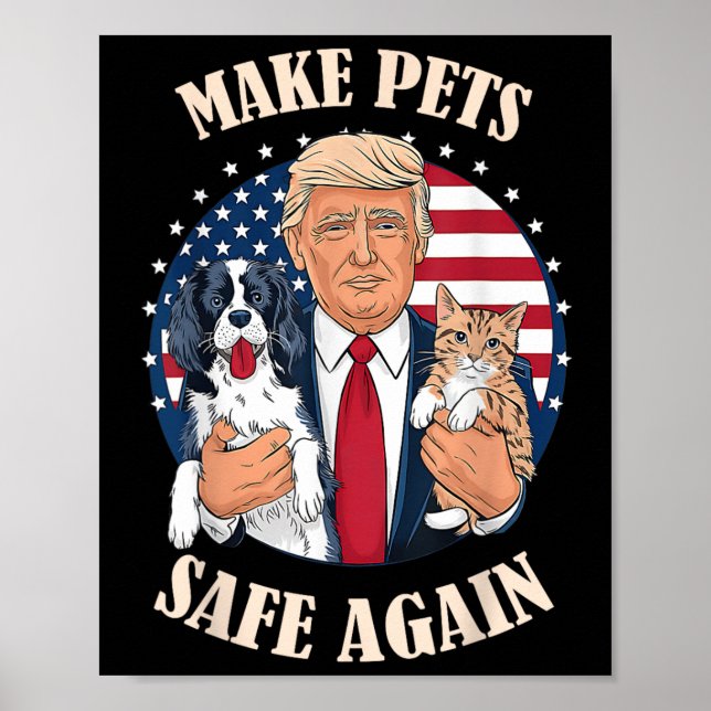 Gör husdjur Säkra igen, katt och Hundar 2024-debat Poster (Framsidan)