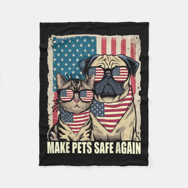 Gör husdjur Säkra igen när de äter valet i Hundar Fleecefilt (Framsidan)