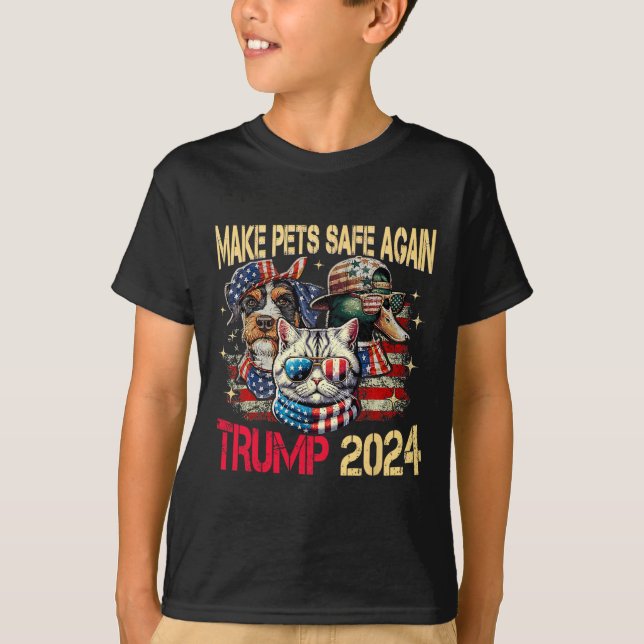 Gör husdjur Säkra igen, slänga ut debatten om att  T Shirt (Framsida)