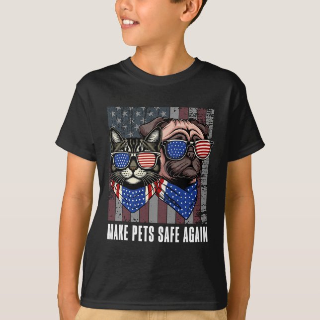 Gör husdjur Säkra igen, slänga ut debatten om att  T Shirt (Framsida)