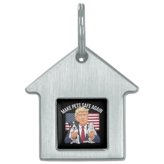 Gör husdjur Säkra igen Spara våra sällskapsdjur rö ID-bricka Husdjur (Framsidan)