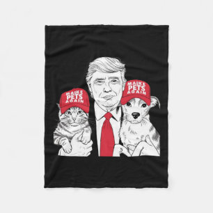 Gör husdjur Säkra igen till valmegabött Trump Funn Fleecefilt