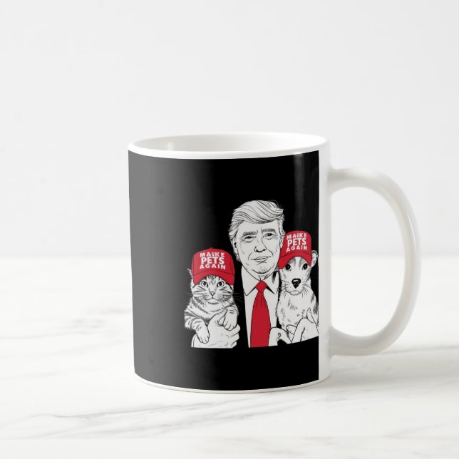 Gör husdjur Säkra igen till valmegabött Trump Funn Kaffemugg (Höger)