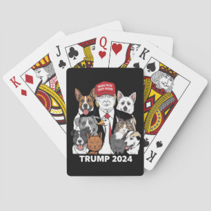 Gör husdjur Säkra igen Trump 2024 Spara våra husdj Casinokort
