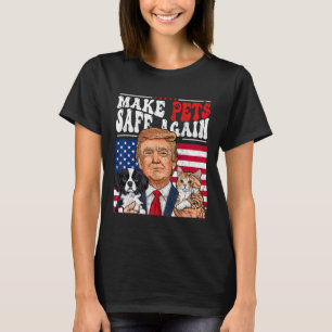 Gör husdjur säkra igen Trump 2024 Spara våra husdj T Shirt