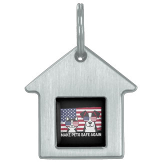 Gör husdjur Säkra igen Trump Harris Debatt 2024 ID-bricka Husdjur