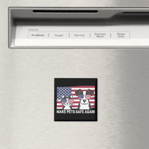 Gör husdjur säkra igen Trump Harris debatt 2024 Magnet