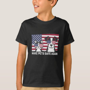 Gör husdjur säkra igen Trump Harris debatt 2024 T Shirt