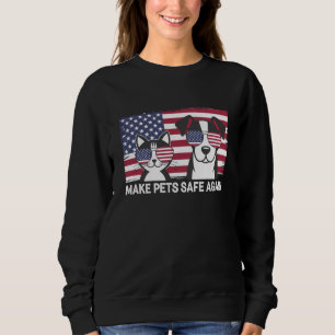 Gör husdjur säkra igen Trump Harris debatt 2024 T Shirt
