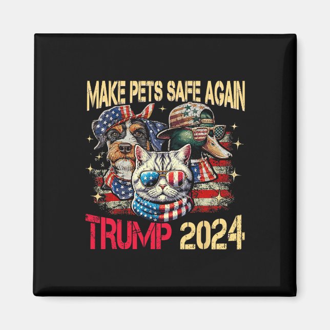 Gör husdjur säkra igen Trump Harris debatt äter Th Magnet (Framsidan)