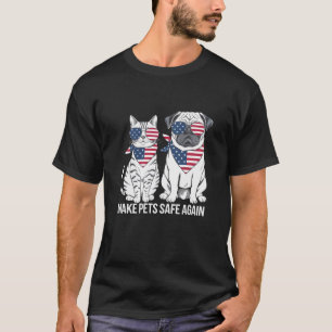 Gör husdjur säkra igen Trump Harris debatt hundar T Shirt