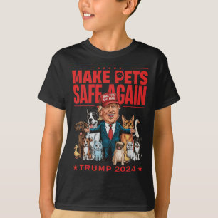 Gör husdjur Säkra igen Trump Mega 2024 Spara våra T Shirt